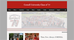 Desktop Screenshot of cornellclassof77.org
