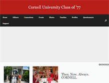 Tablet Screenshot of cornellclassof77.org
